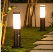 BRILAGI - Vonkajšia lampa so senzorom NOVA 1xE27/15W/230V 40 cm IP44 čierna