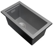 Gamma Decor 2850, 1-komorový granitový drez 280x500x207 mm, šedá, GMA-ZLE000162