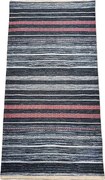Pruhovaný koberec Banco 1108-GREY – sivo-modrý dizajn Rozmer: 60x110 cm