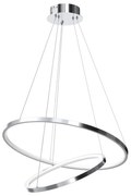 LED Luster na lanku HOOP LED/51W/230V pr. 60 cm 4000K lesklý chróm