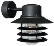 Nordlux - Vonkajšie nástenné svietidlo VEJERS 1xE27/60W/230V IP54 čierna