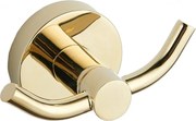 Mexen Remo, držiak na uteráky, 2-háčik, zlatá lesklá, 70507352-50