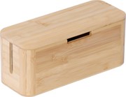 Bambusová káblová krabica RD52398, hnedá