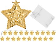Tutumi Tutumi, LED svetlá na vianočný stromček Zlaté hviezdy 3m 391020, CHR-00312