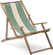 Zelené drevené záhradné ležadlo Vilara – Kave Home