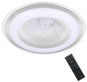 Brilagi - LED Stmievateľné svietidlo s ventilátorom RONDA LED/48W/230V strieborná+DO BG0369