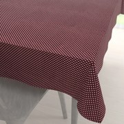 Biante Bavlnený obdĺžnikový obrus Sandra SA-339 Biele bodky na tmavo červenom 50x100 cm