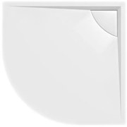 Polysan Polysan, LUSSA sprchová vanička z liateho mramoru so záklopom, štvrťkruh 90x90x4cm, R550, 71602