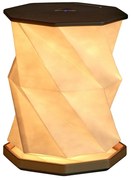 Čierna svetelná dekorácia na USB ø 12 cm Twist Hexagon – Gingko