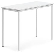 Stôl BORÅS, 1200x600x900 mm, laminát - biela, biela