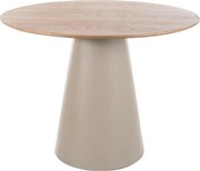 Okrúhly jedálenský stôl ANGEL 100x100 cm, dekor dub/kašmír