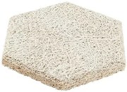 Fibrotech Akustický obkladový panel Hexagon, biely cement, drevitá vlna, 250 × 289 × 25 mm, signálna biela, 18 ks