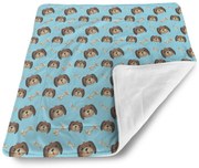 Sablio Deka pre bábätko Psík s kosťou - 80x100 cm