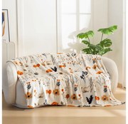 Mikroplyšová baránková deka PAPAVA, krémová Rozmer: 200 x 220 cm