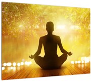Sklenený obraz - Meditácia (70x50 cm)