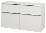 Mereo Mereo, Mailo, kúpeľňová skrinka 121 cm, chrómové madlo, MER-CN513S
