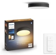 Philips -LED stmievateľné svietidlo Hue ENRAVE S LED/9,6W/230V pr. 261 mm čierne + diaľkové ovládanie