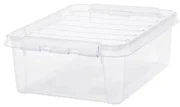 SmartStore Úložný box s bielymi klipmi Classic, 21 l, 21 l