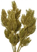 Vianočná zlatá umelá trblietavá vetvička borovice - 10*8*30 cm