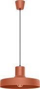 Závesné svietidlo Bilo, 1x okrovo červené kovové tienidlo