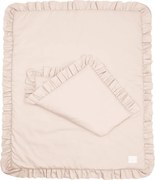 Sada do postieľok s volánom krémová 80x100cm