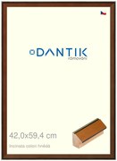 DANTIK rám na obraz 42x59,4 | INCLINATA colori hnědá (Plexi Čiré)