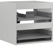 Mexen Box-A, závesná skrinka 50 cm, 2 zásuvky, matná sivá, 91AX0-0500-470-2-62