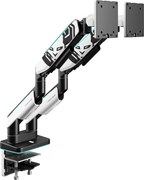 Držiak na dva monitory 35" RGB, bielo-čierny: Diablo X-Arm Dual