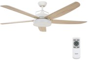 Lucci air 213176-LED Stropný ventilátor LOUISVILLE 1xGX53/18W/230V drevo/bílá+DO FAN00275