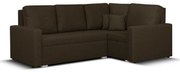 Rohová sedacia súprava s funkciou spania MODO Hnedá