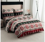 Mikroplyšové obliečky FROSTED CHRISTMAS farebné Rozmer obliečky: 70 x 90 cm | 140 x 200 cm