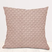 Biante Detská obliečka na vankúš Minky 3D bodky MKP-024 Tmavo béžová 50 x 70 cm