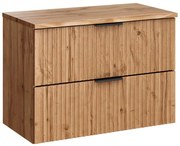 Závěsná skříňka Casad Nature s deskou 80 cm dub wotan