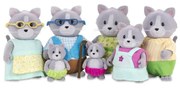 Li'l Woodzeez Li'l Woodzeez - Set postavičiek DAINTYPAW rodina mačiek FBB0390