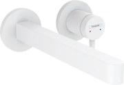 Hansgrohe Finoris, umývadlová batéria pod omietku 240, 2-otvorová inštalácia, EcoSmart, biela matná, HAN-76050700