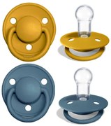 BIBS De Lux cumlíky, silikón 2ks - one size - Mustard Petrol