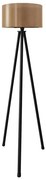 Stojacia lampa AYD 1xE27/40W/230V čierna/hnedá