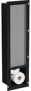 Mexen X-Wall-B, zabudovaný zásobník na toaletný papier, čierna matná, 1975