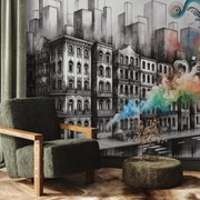 Fototapeta - Priemyselný život (147x102 cm)