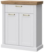 Skrinka na topánky Tara Cpl21 Biely Mat