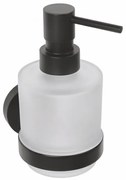 Sapho Sapho, X-ROUND BLACK dávkovač mydla 200ml, mliečne sklo, čierna matná, XR103B