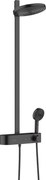 Hansgrohe Pulsify S, Showerpipe 260 2jet EcoSmart s termostatom ShowerTablet Select 400, čierna matná, HAN-24241670