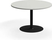 Stôl VERTICUS, Ø1200x720 mm, svetlošedá/čierna