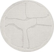 Koberec Agnella Morphic Organica svetlosivý kruh