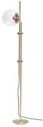 Stojacia lampa v mosadznej farbe so skleneným tienidlom (výška 147 cm) Bubble – Hübsch