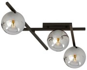 Stropné svietidlo SMART 3xE14/10W/230V čierna/šedá