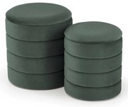 Taburet Chase, tmavo zelená