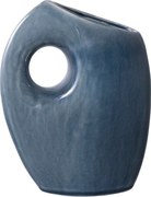 Tmavomodrá keramická váza (výška 18 cm) – House Nordic