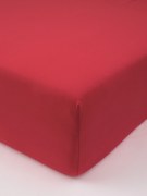 Jersey prostěradlo s elastanem 220 × 200 cm – vínové