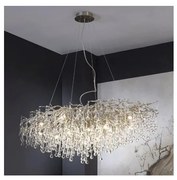 Paul Neuhaus 2031-55 - Luster na lanku ICICLE 15xG9/40W/230V 75x150 cm chróm